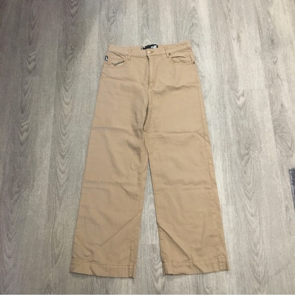 Straight Legged Tanned Moschino Cotton Twill Pants - Picture 1 of 7